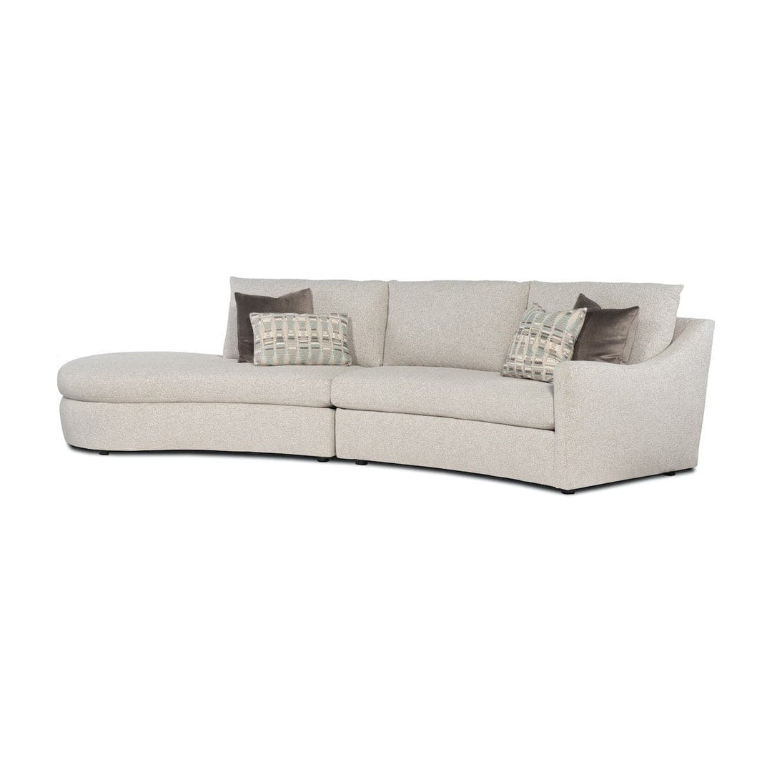 Dimitri Curved Sectional with Bumper Chaise-Hooker Furniture Custom-STOCKR-HFC-LL20-LAFCHAISE-SectionalsLAF Curved Loveseat + RAF Bumper Chaise-1-France and Son