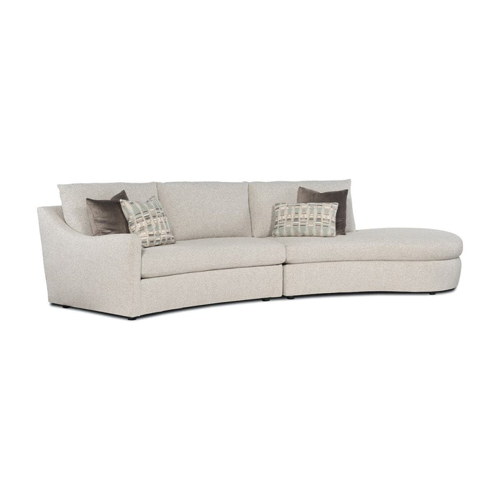 Dimitri Curved Sectional with Bumper Chaise-Hooker Furniture Custom-STOCKR-HFC-LL20-RAFCHAISE-SectionalsRAF Curved Loveseat + LAF Bumper Chaise-3-France and Son