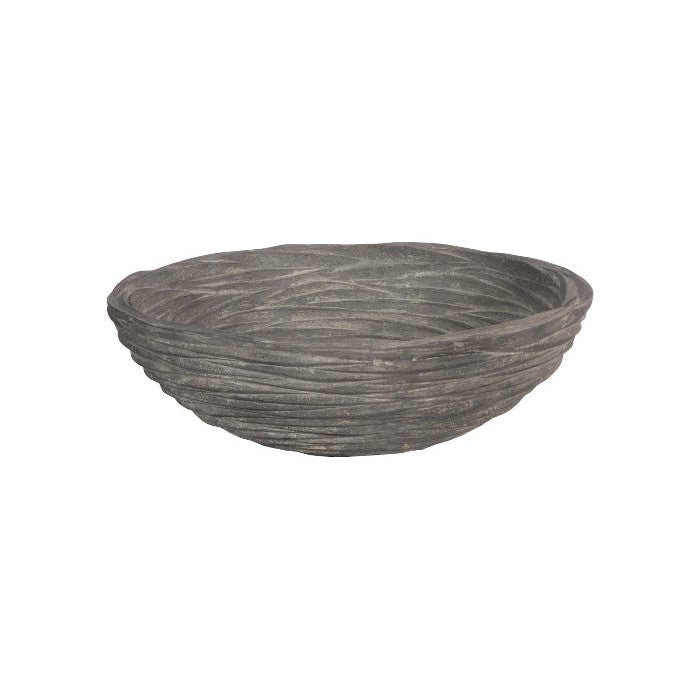 Waves Bowl Large, Gray-Phillips Collection-PHIL-PH115254-Decorative Objects-1-France and Son