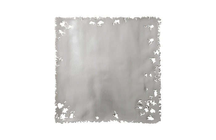 Galvanized Square Wall Tile Silver Leaf, Set 3-Phillips Collection-PHIL-PH75349-Wall Decor-3-France and Son