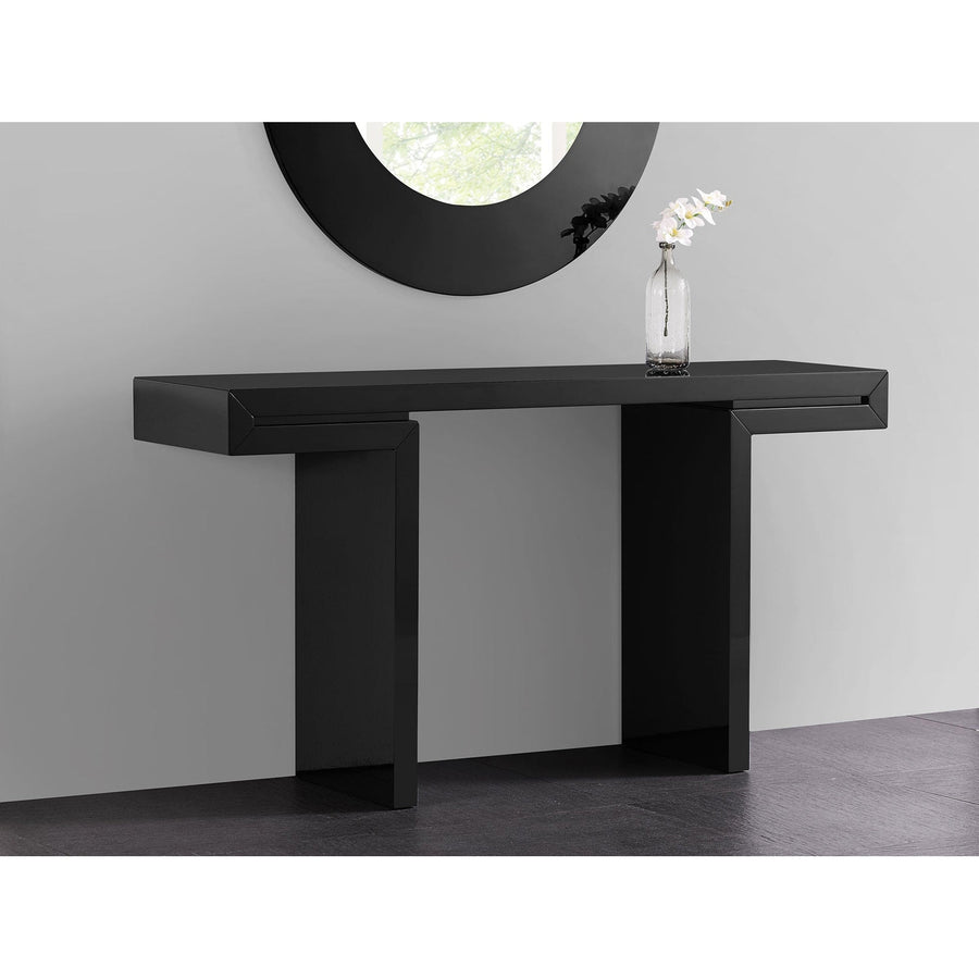 Delaney Console-Whiteline Modern Living-WHITELINE-CO1408-BLK-Console TablesBlack-1-France and Son