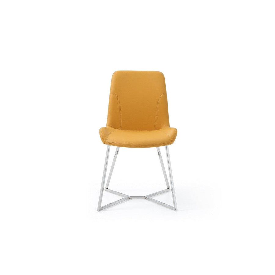 Aileen Dining Chair-Whiteline Modern Living-WHITELINE-DC1480-YLW-Dining Chairs-1-France and Son