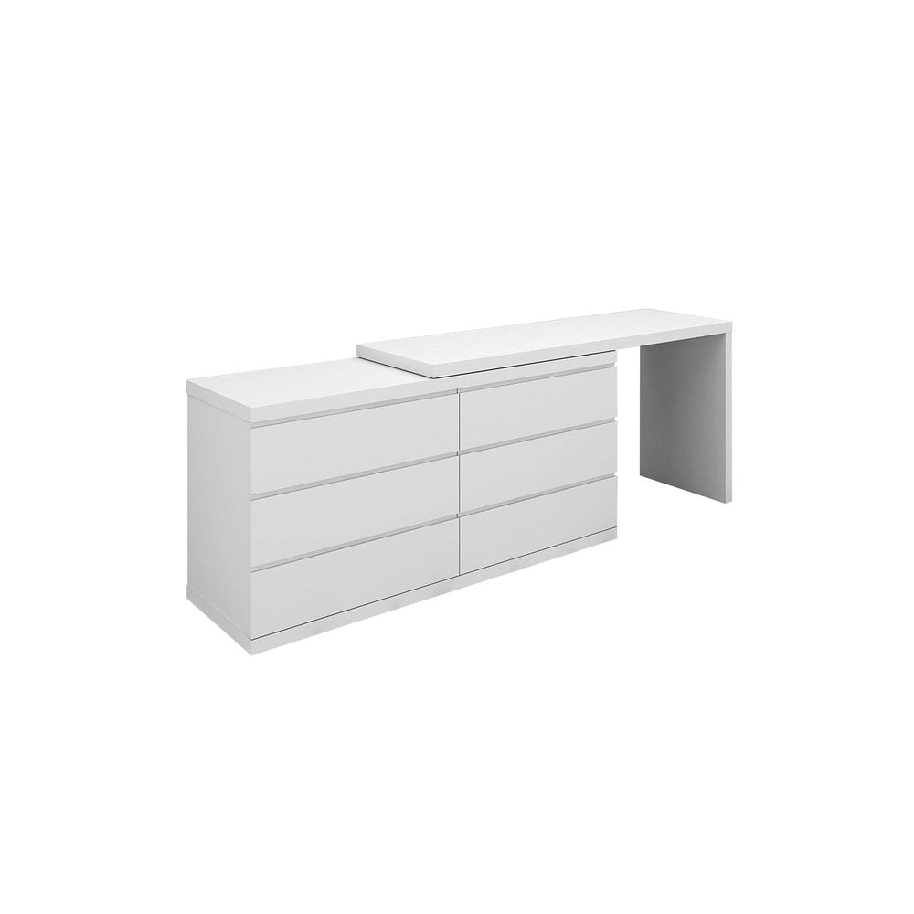 Anna Dresser Extension-Whiteline Modern Living-WHITELINE-DR1207X-WHT-DressersWhite-2-France and Son