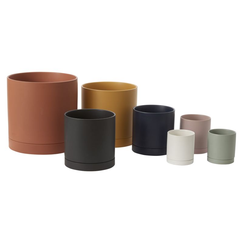Romey Pot-Accent Decor-ACCENT-97559.02-Planters4.25”x 4.75”-Ochre-1-France and Son