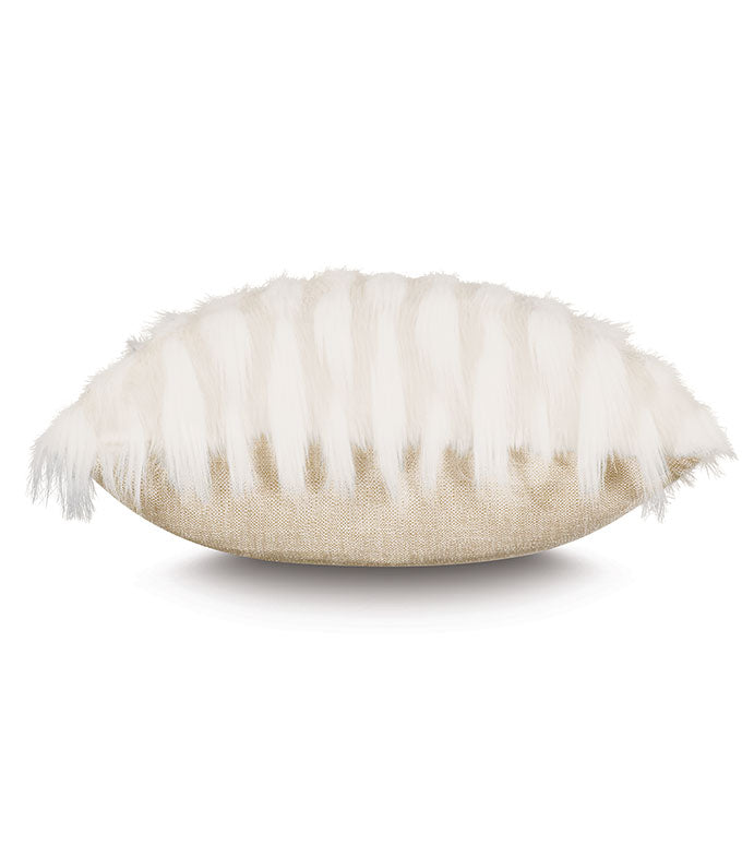 TINSEL FAUX FUR DECORATIVE PILLOW-Eastern Accents-EASTACC-ST-DEC-90-Pillows-3-France and Son