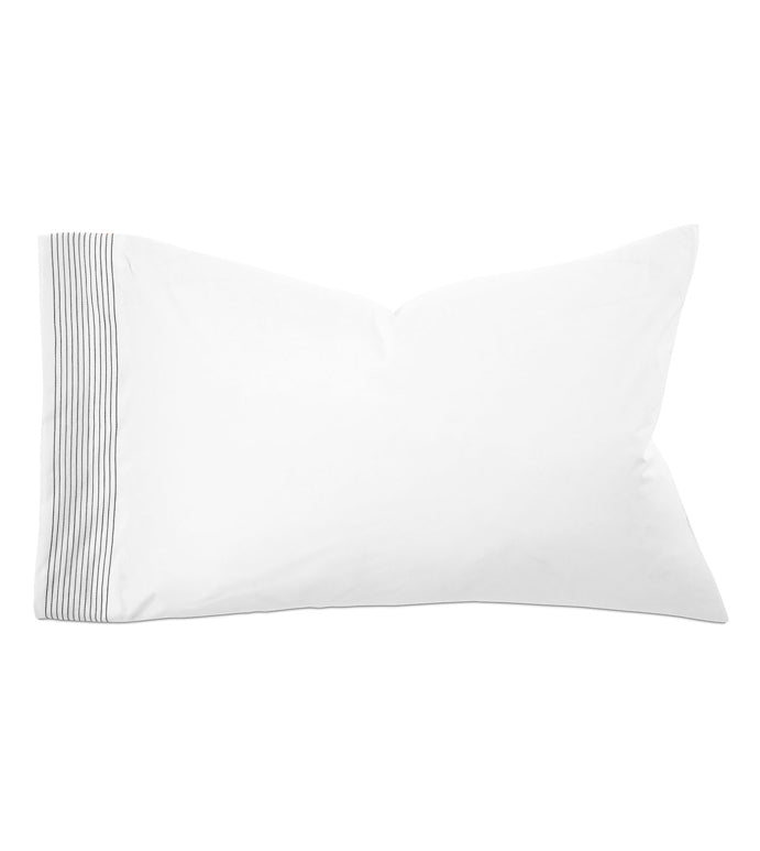 Marsden Satin Stitch Pillowcase-Eastern Accents-EASTACC-TF-QNS-16BR-BeddingBrown-6-France and Son