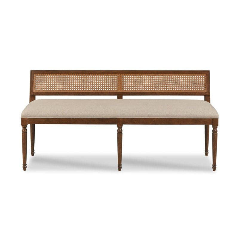 Collette Bench-Woodbridge Furniture-WOODB-TF710-10-BenchesBordeaux Finish-2-France and Son