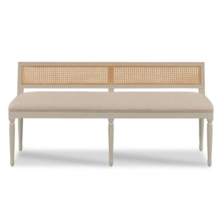 Collette Bench-Woodbridge Furniture-WOODB-TF710-10-BenchesBordeaux Finish-5-France and Son