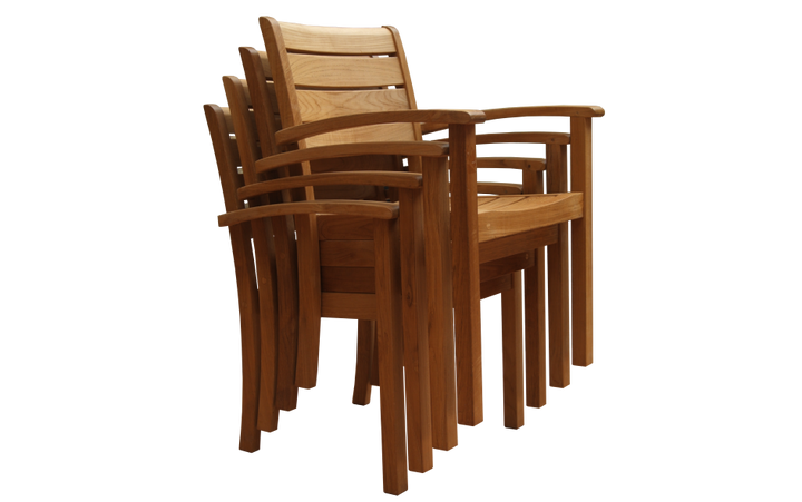 Sedona Stacking Armchair-Three Birds Casual Outdoor-Threeb-SD07-Outdoor Dining Chairs-3-France and Son