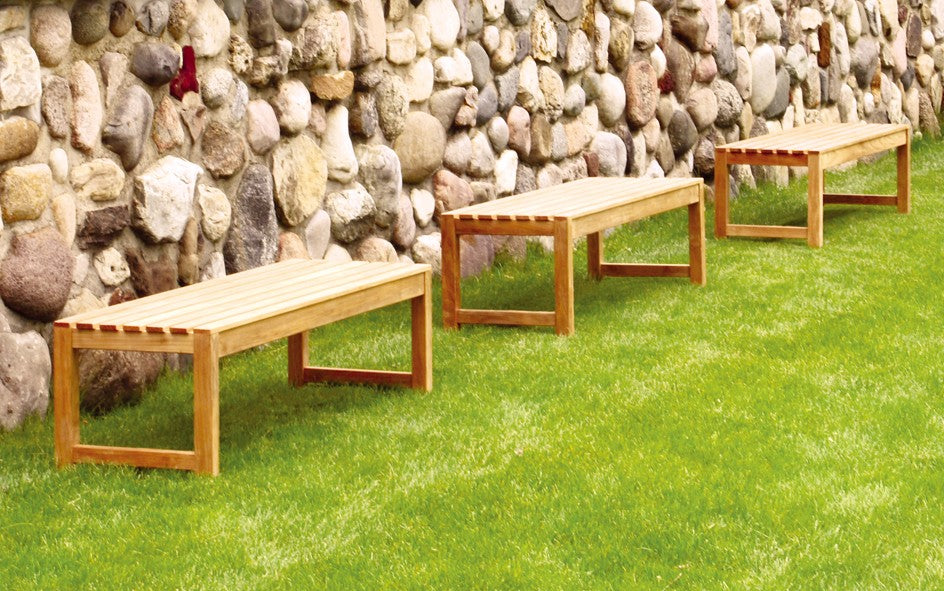 Charleston Backless Bench-Three Birds Casual Outdoor-Threeb-CH20-Benches2"-4-France and Son