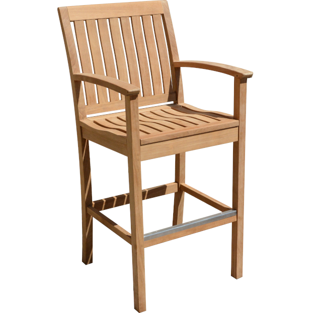 St. Lucia Bar Chair-Three Birds Casual Outdoor-Threeb-SL09-Bar StoolsBar Chair With Arms-2-France and Son