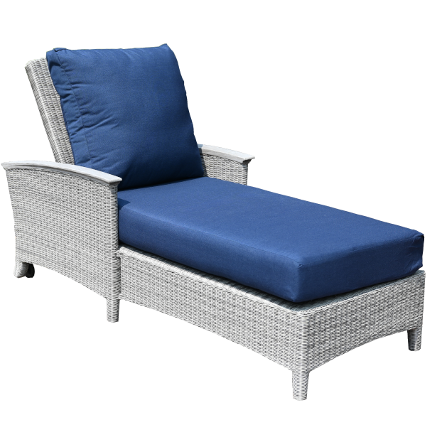 Bella Chaise Lounger-Three Birds Casual Outdoor-Threeb-BE70G-Chaise LoungesGray-4-France and Son