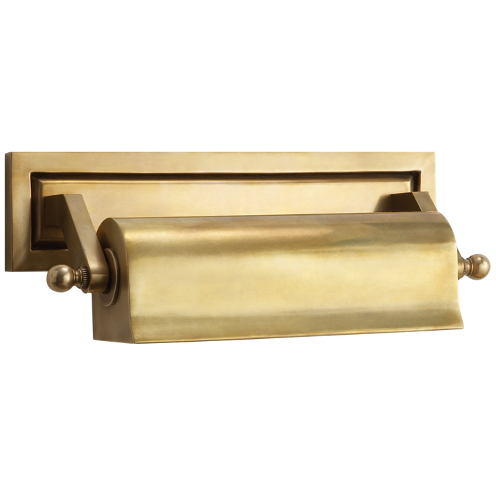 Libby 10" Picture Light-Visual Comfort-VISUAL-TOB 2604HAB-Wall LightingHand-Rubbed Antique Brass-2-France and Son