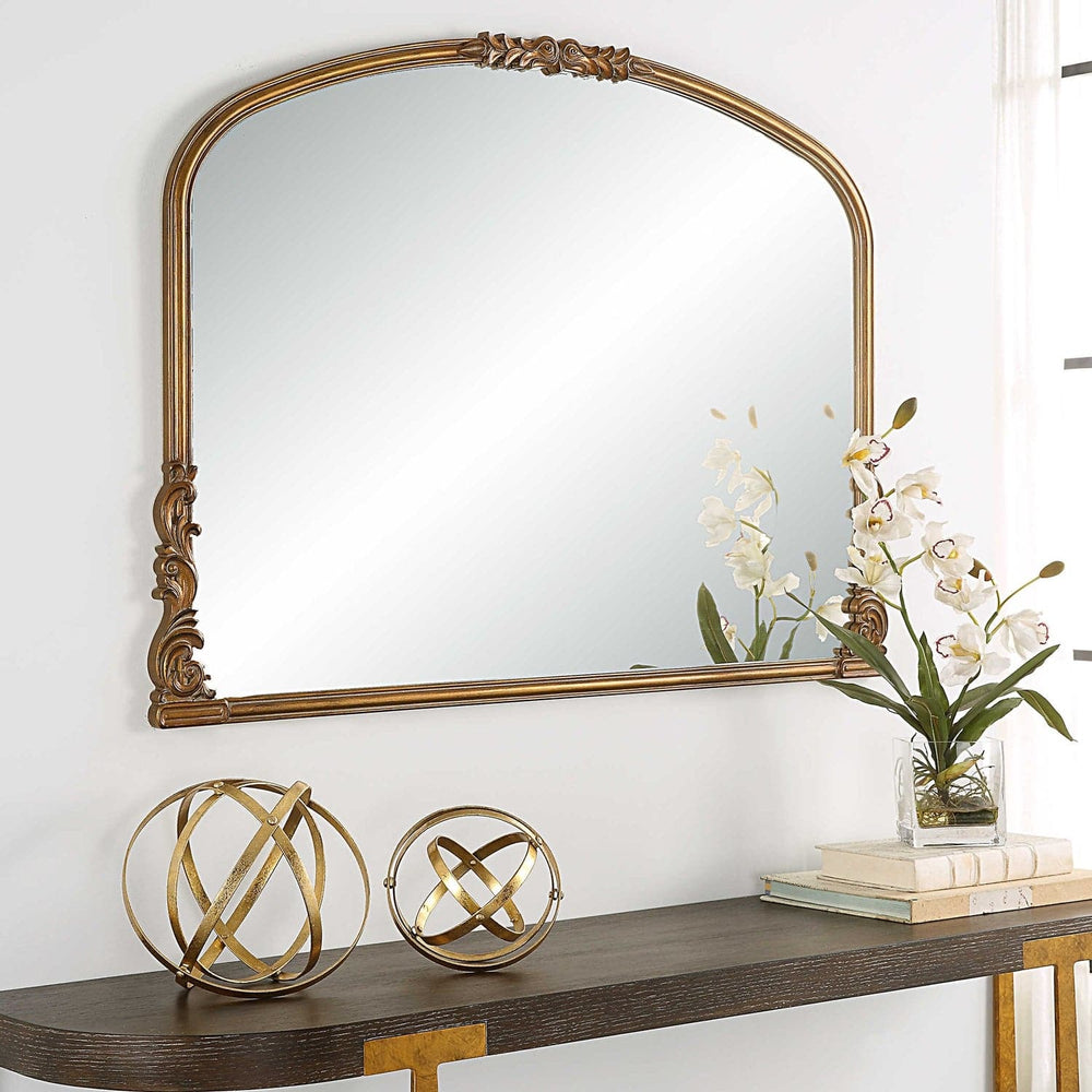 Baroque Style Mirror-Uttermost-UTTM-W00573-MirrorsAntique Gold-2-France and Son