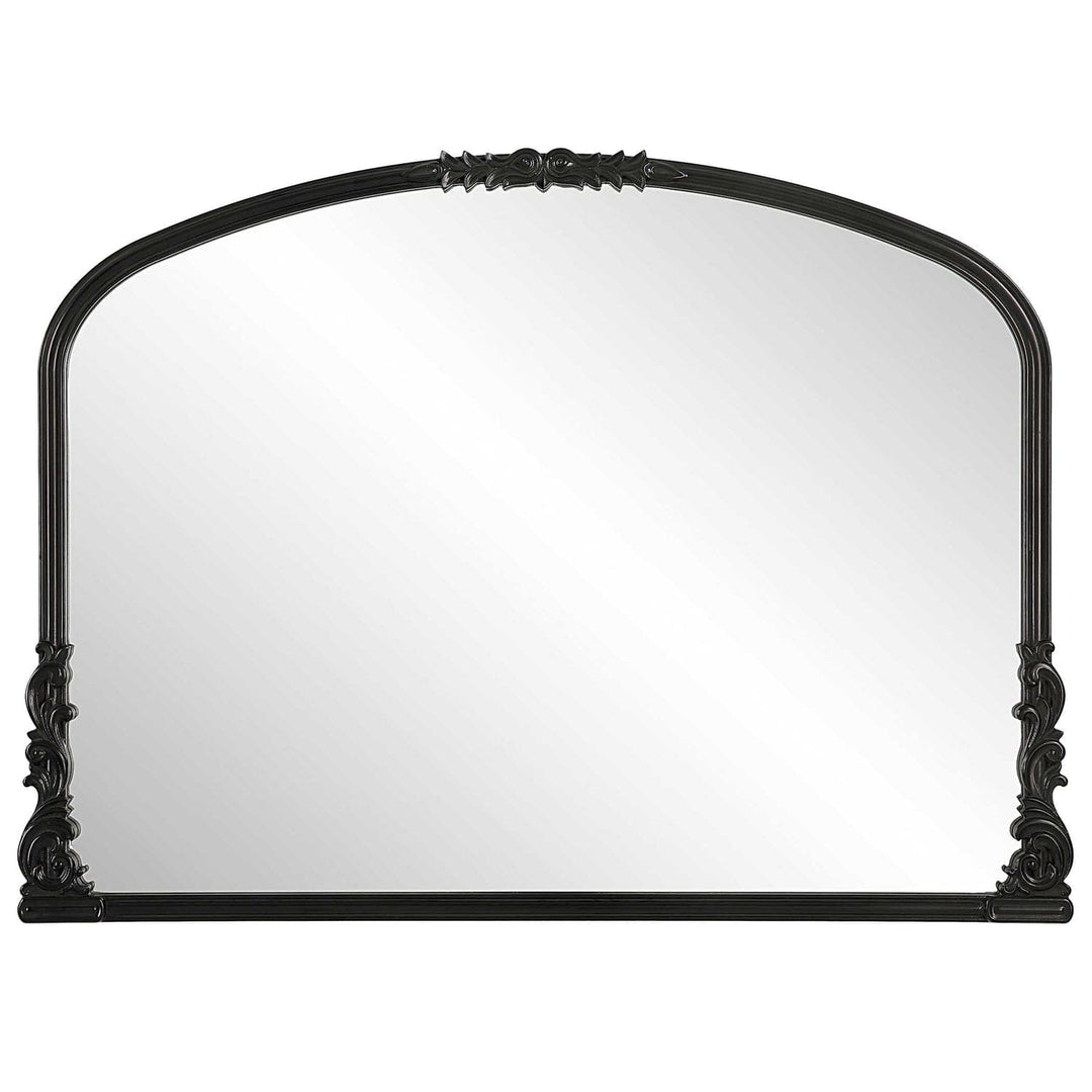 Baroque Style Mirror-Uttermost-UTTM-W00574-MirrorsSatin Black-4-France and Son