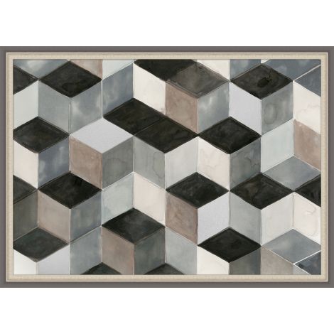 Hexagon Shuffle-Wendover-WEND-WAB1042-Wall Art-1-France and Son