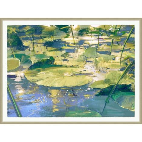 Sunny Lily Pads-Wendover-WEND-WAB3033-Wall Art-1-France and Son