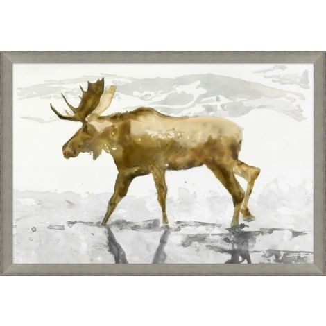 Moose Reflections 1-Wendover-WEND-WAN2151-Wall Art-1-France and Son