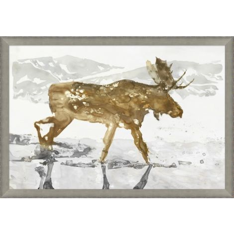 Moose Reflections 2-Wendover-WEND-WAN2152-Wall Art-1-France and Son