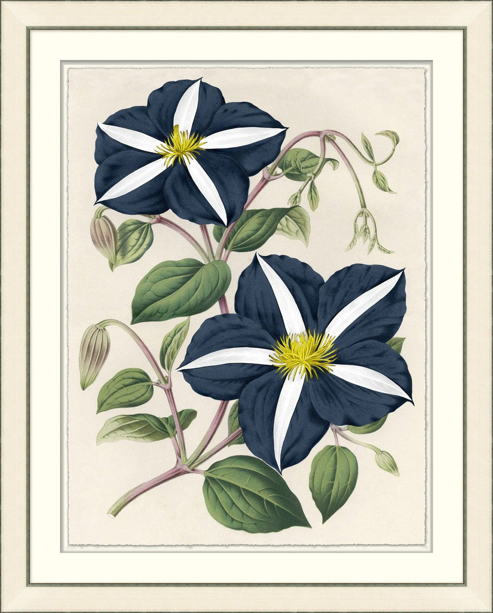 Blue Blossom-Wendover-WEND-WFL1438-Wall ArtII-2-France and Son