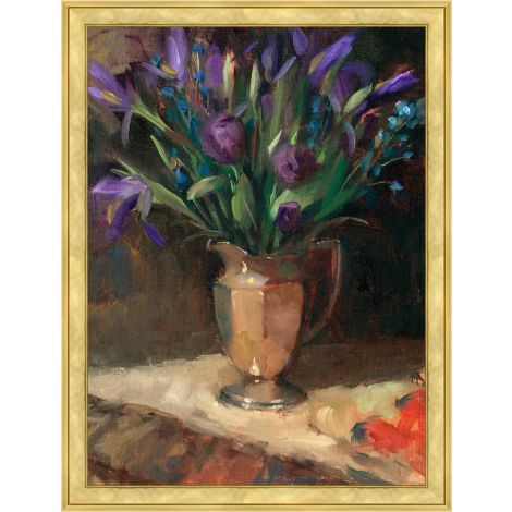 Lavendar Bouquet-Wendover-WEND-WFL1765-Wall Art1-1-France and Son
