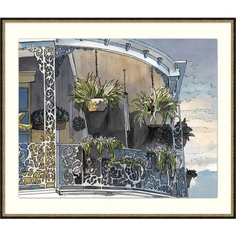 Garden Balcony-Wendover-WEND-WLD2283-Wall Art-1-France and Son