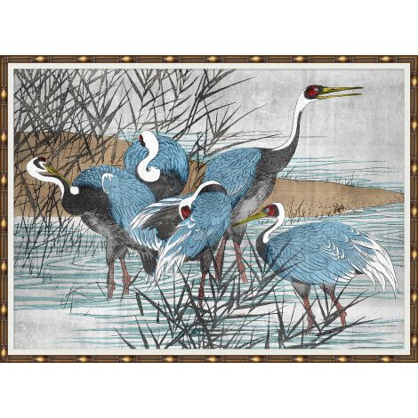 Wading Herons-Wendover-WEND-WNT1756-Wall Art-1-France and Son