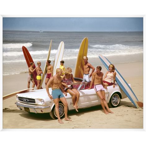 Vintage Beach Party 1-Wendover-WEND-WPH1370-Wall Art-1-France and Son