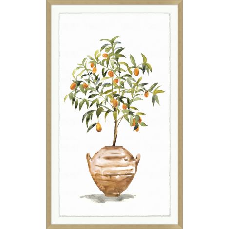 Potted Kumquat Tree-Wendover-WEND-WTUR0313-Wall Art-1-France and Son