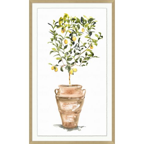 Potted Lemon Tree-Wendover-WEND-WTUR0314-Wall Art-1-France and Son