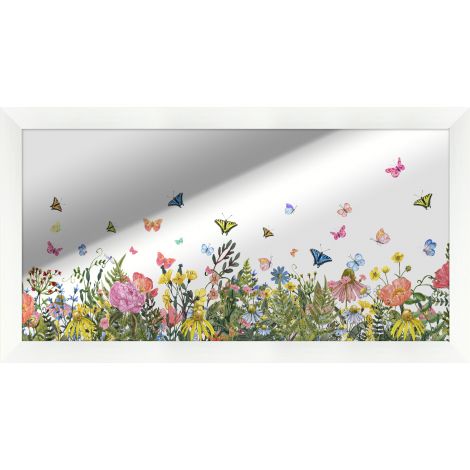 Wildflower Meadow Mirror-Wendover-WEND-WTUR0372-Wall Art-1-France and Son