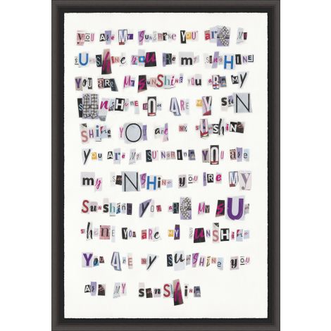 Sunshine Letter-Wendover-WEND-WTY1174-Wall Art-1-France and Son