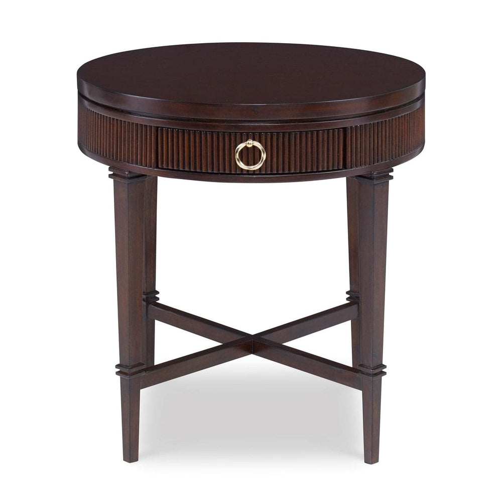 Reeded Side Table - Round-Ambella-AMBELLA-09170-900-002-Side Tables-2-France and Son