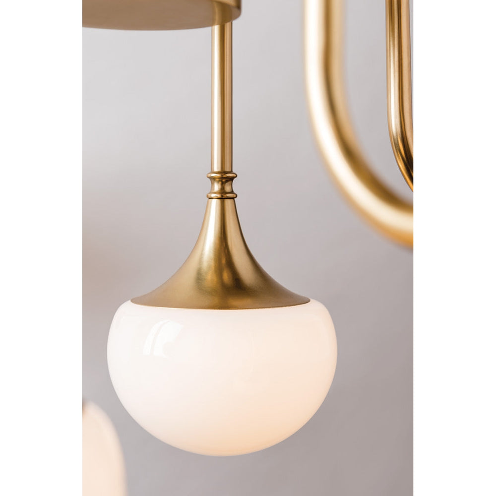 Fleming 24 Light Chandelier Aged Brass-Hudson Valley-HVL-4724-AGB-Chandeliers-2-France and Son