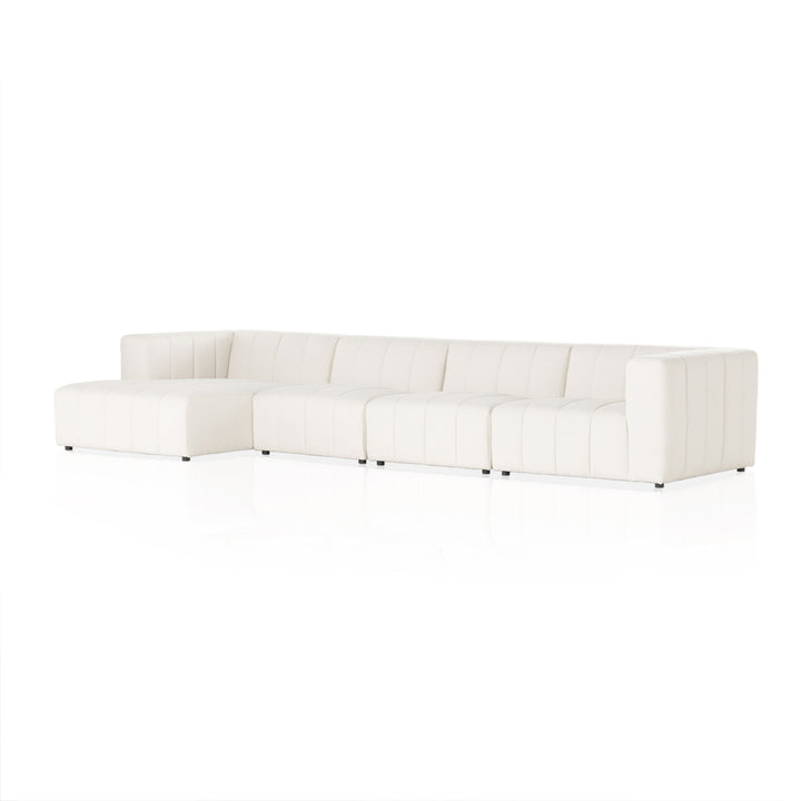 Langham Channeled 4pc Sectional-Four Hands-FH-100189-002-SectionalsLeft Chaise-5-France and Son