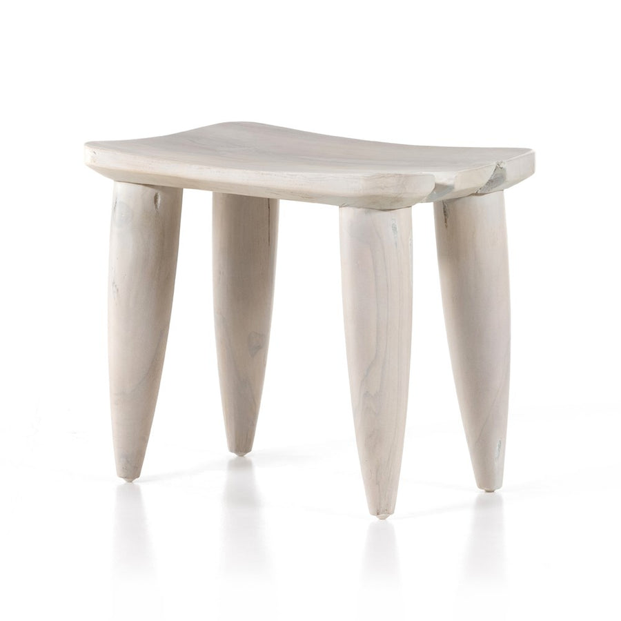 Zuri Outdoor Stool-Four Hands-FH-102424-003-Stools & OttomansIvory-10-France and Son
