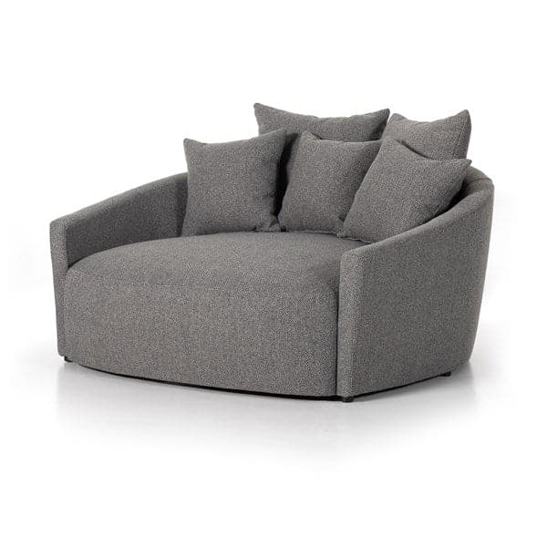 Chloe Media Lounger-Four Hands-FH-102766-002-Lounge ChairsFallon Charcoal-5-France and Son