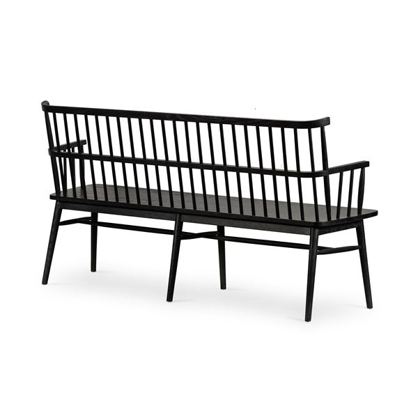 Aspen Large Bench - Black Oak-Four Hands-FH-104499-003-Benches-2-France and Son