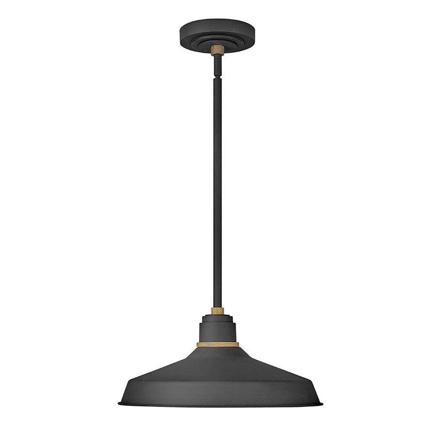Outdoor Foundry Classic - Pendant Barn Light-Hinkley Lighting-HINKLEY-10483TK-Outdoor PendantsTextured Black-1-France and Son