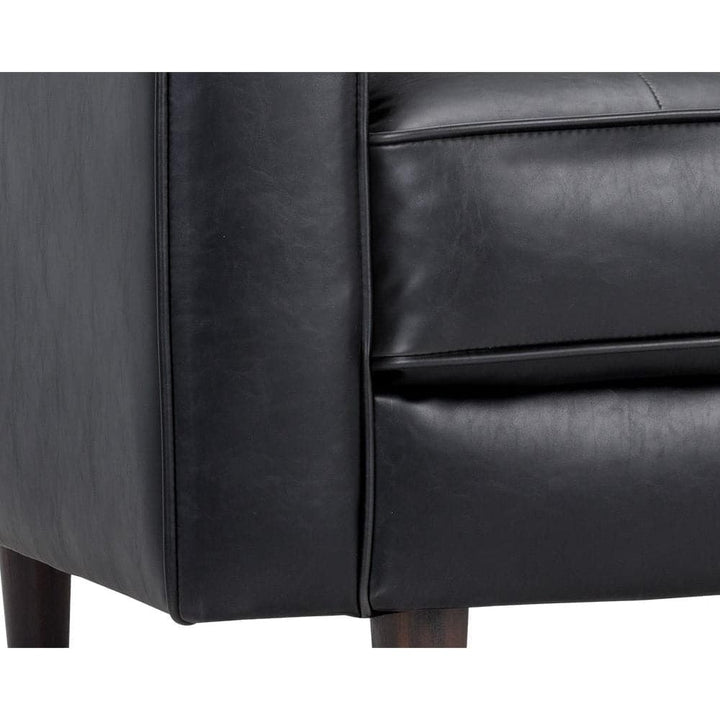 Donnie Armchair-Sunpan-SUNPAN-102508-Lounge ChairsHavana Dark Brown-Faux Leather-24-France and Son