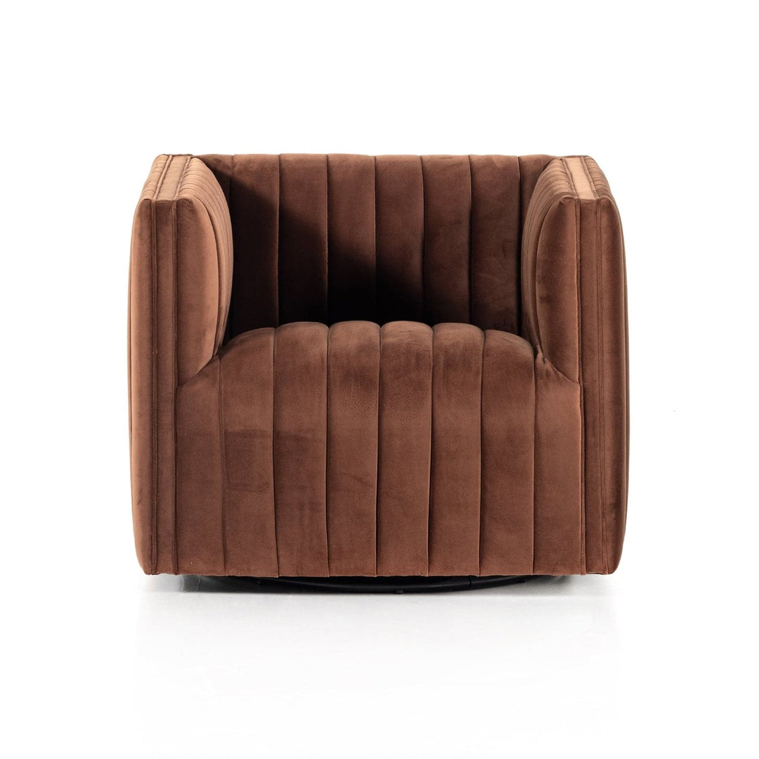 Augustine Swivel Chair-Four Hands-FH-105768-007-Lounge ChairsOrly Natural Fabric-24-France and Son