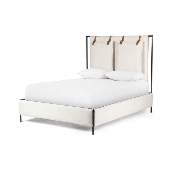 Leigh Upholstered Bed-Four Hands-FH-105885-007-BedsQueen-Hockney Ivory / Sierra Butterscotch-12-France and Son