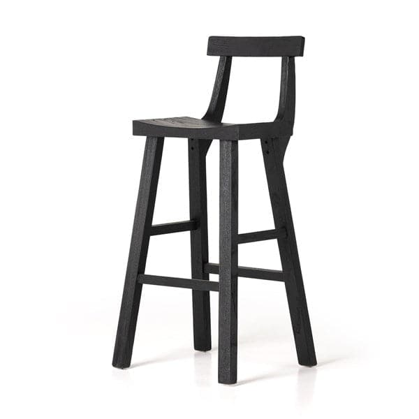 Cassell Stool-Four Hands-FH-106292-005-Stools & OttomansBar / Black Nettlewood-1-France and Son