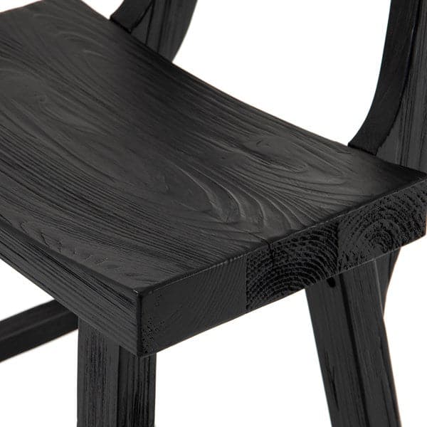 Cassell Stool-Four Hands-FH-106292-005-Stools & OttomansBar / Black Nettlewood-12-France and Son