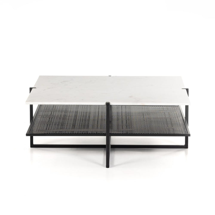 Olivia Square Coffee Table-Four Hands-FH-106541-004-Coffee TablesBlack-3-France and Son