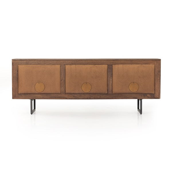 Carmel Media Console-Four Hands-FH-IPRS-003-Media Storage / TV StandsNatural Mango-11-France and Son