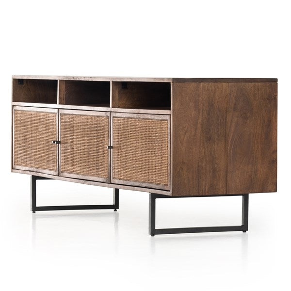 Carmel Media Console-Four Hands-FH-IPRS-003-Media Storage / TV StandsNatural Mango-9-France and Son