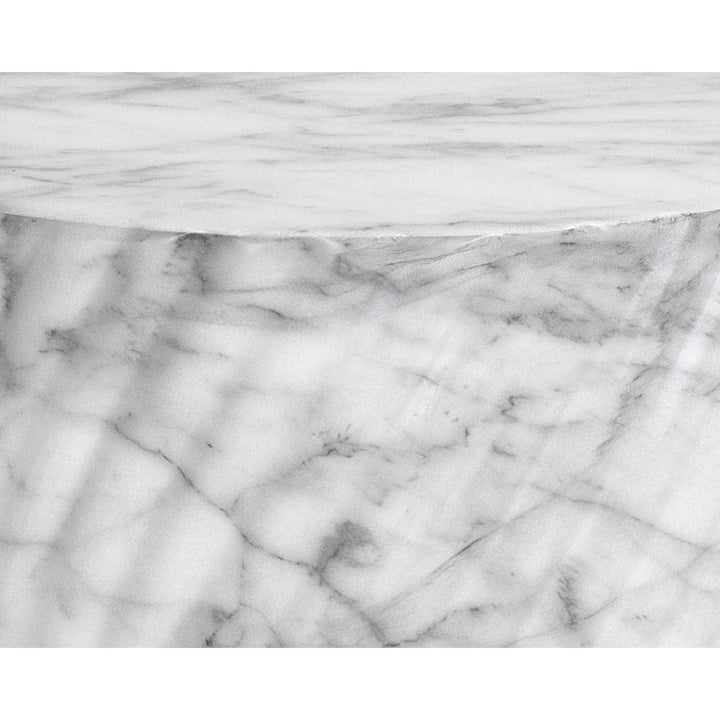 Cara End Table - Marble Look - Grey-Sunpan-SUNPAN-106775-Side TablesGrey-6-France and Son