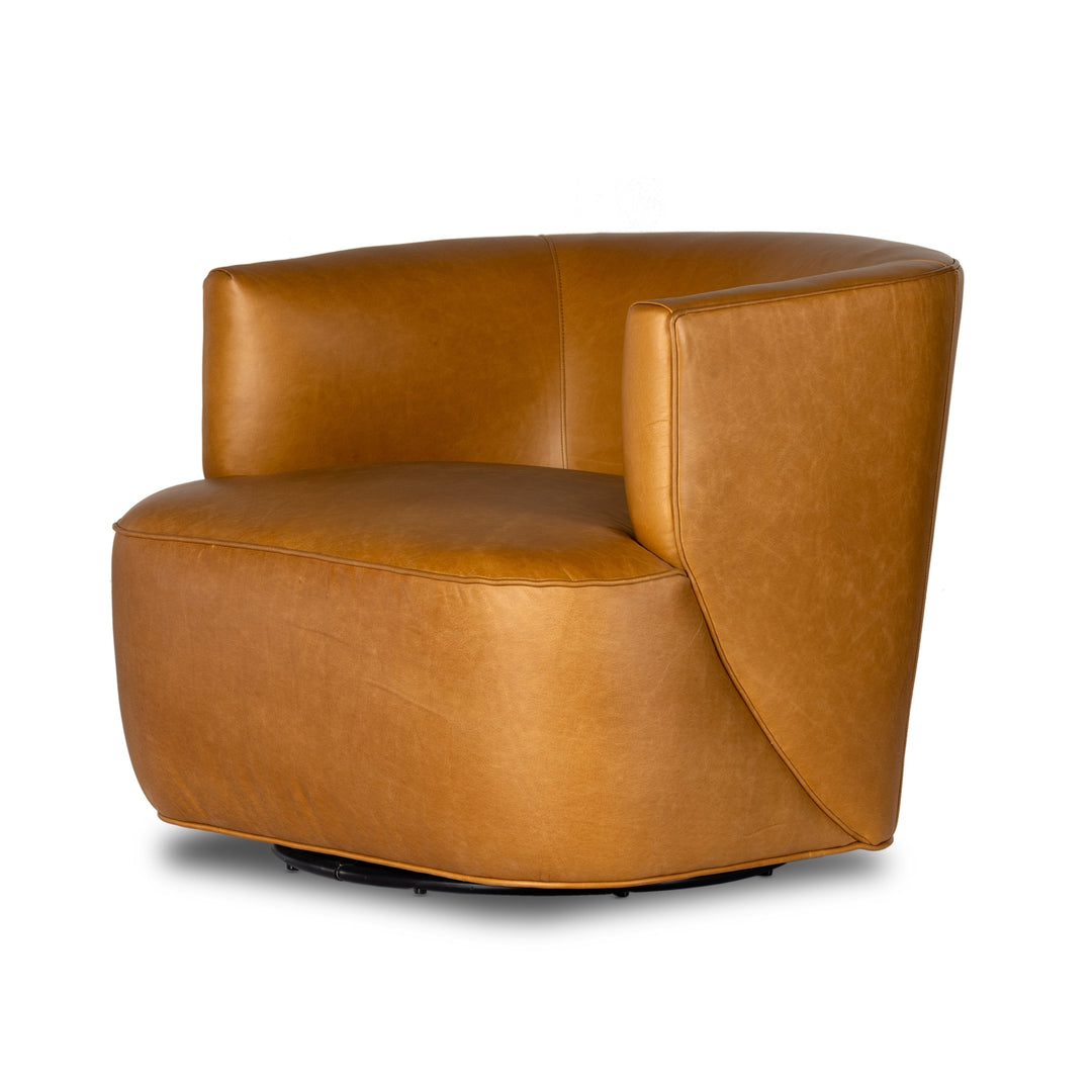 Mila Swivel Chair-Four Hands-FH-107195-015-Lounge ChairsOsorno Camel-16-France and Son