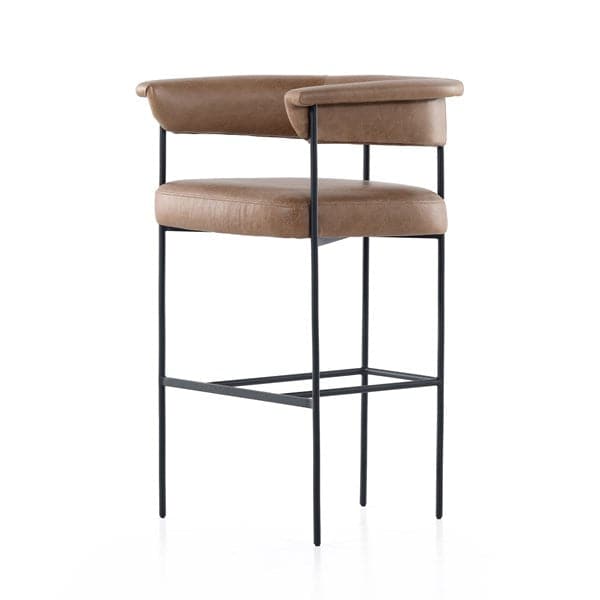 Carrie Bar + Counter Stool-Four Hands-FH-108498-004-Bar StoolsBar-Chaps Saddle-2-France and Son
